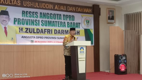 Anggota DPRD Sumbar H. Zuldafri Darma Laksanakan Reses di FUAD UIN Mahmud Yunus Batusangkar